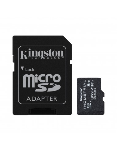 Kingston Technology Industrial 8 GB MicroSDHC UHS-I Clase 10