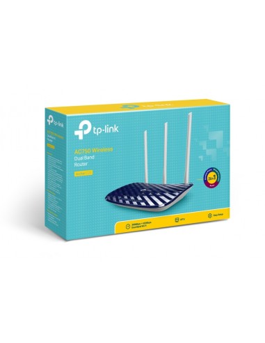 TP-Link AC750 router inalámbrico Ethernet rápido Doble banda (2,4 GHz   5 GHz) Negro, Blanco