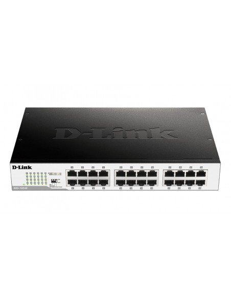 D-Link DGS-1024D switch No administrado Gigabit Ethernet (10 100 1000) 1U Negro, Plata