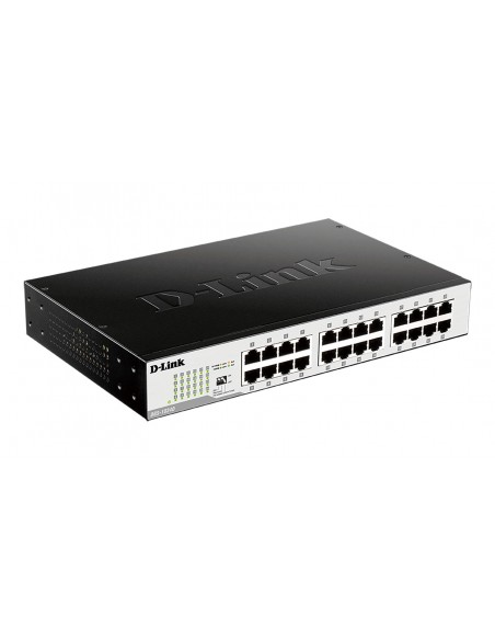 D-Link DGS-1024D switch No administrado Gigabit Ethernet (10 100 1000) 1U Negro, Plata