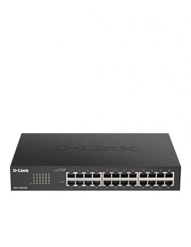 D-Link DGS-1100-24V2 switch Gestionado L2 Gigabit Ethernet (10 100 1000) 1U Negro