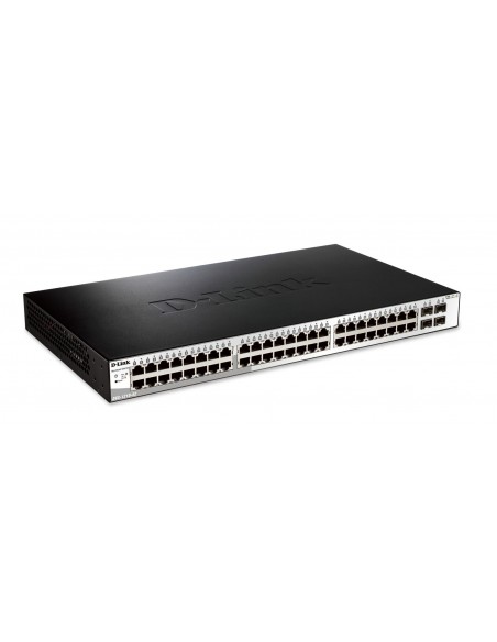 D-Link DGS-1210-52 switch Gestionado L2 Gigabit Ethernet (10 100 1000) 1U Negro