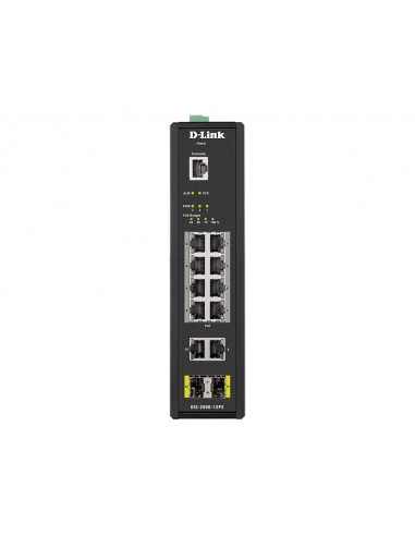 D-Link DIS-200G-12PS switch Gestionado L2 Gigabit Ethernet (10 100 1000) Energía sobre Ethernet (PoE) Negro