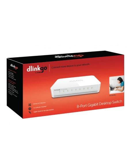 D-Link GO-SW-8G switch No administrado Blanco