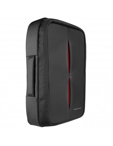 Mars Gaming MB2 mochila Negro, Rojo Aluminio, Nylon