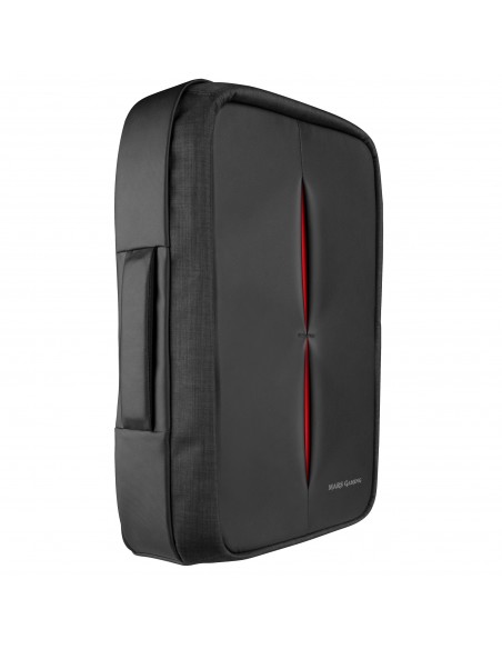Mars Gaming MB2 mochila Negro, Rojo Aluminio, Nylon
