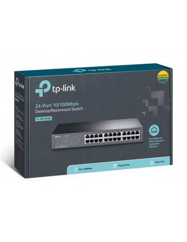 TP-Link TL-SF1024D switch No administrado Fast Ethernet (10 100) Negro