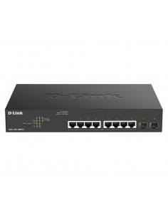 D-Link DGS-1100-10MPV2 switch Gestionado L2 Gigabit Ethernet (10 100 1000) Energía sobre Ethernet (PoE) 1U Negro
