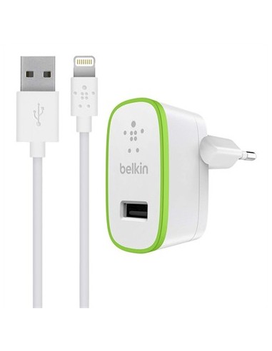 Belkin Boost up Smartphone, Tableta Verde, Blanco Corriente alterna Interior