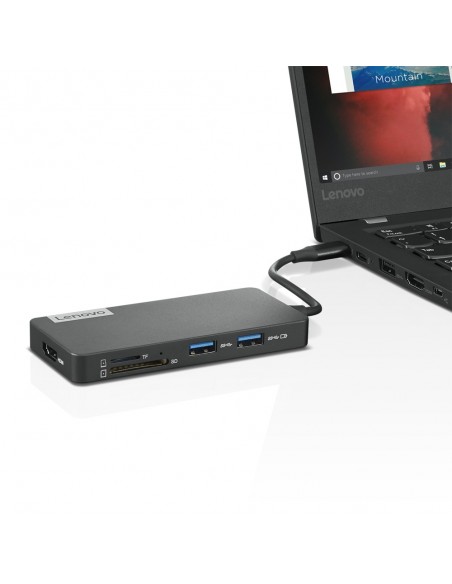 Lenovo GX90T77924 base para portátil y replicador de puertos USB 3.2 Gen 1 (3.1 Gen 1) Type-C Gris