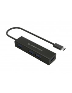 Conceptronic HUBBIES07B hub de interfaz USB 3.2 Gen 1 (3.1 Gen 1) Type-C 5000 Mbit s Negro