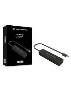 Conceptronic HUBBIES07B hub de interfaz USB 3.2 Gen 1 (3.1 Gen 1) Type-C 5000 Mbit s Negro 2