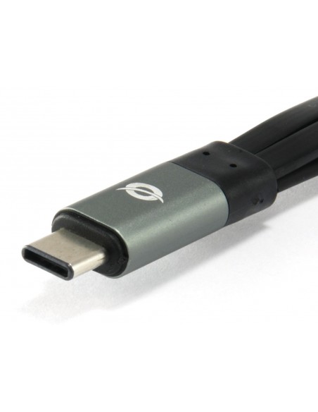 Conceptronic HUBBIES01G hub de interfaz USB 3.2 Gen 2 (3.1 Gen 2) Type-C 5000 Mbit s Gris