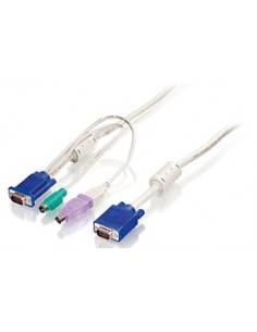 LevelOne Cable KVM PS 2 y USB de 5m