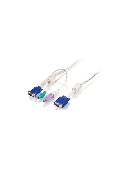 LevelOne Cable KVM PS 2 y USB de 5m