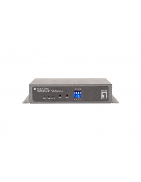 LevelOne HVE-6501R extensor audio video Receptor AV Gris