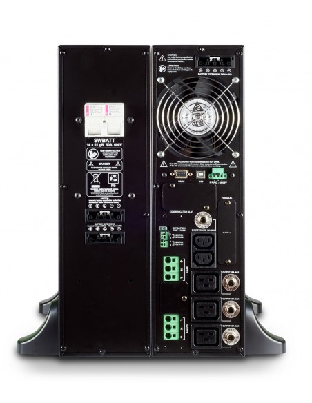 Riello Sentinel Dual sistema de alimentación ininterrumpida (UPS) Doble conversión (en línea) 4 kVA 3600 W 3 salidas AC