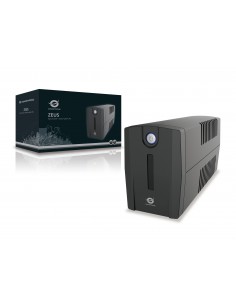 Conceptronic ZEUS02ES sistema de alimentación ininterrumpida (UPS) Línea interactiva 0,85 kVA 480 W 2 salidas AC 2