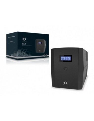 Conceptronic ZEUS03E sistema de alimentación ininterrumpida (UPS) Línea interactiva 1,2 kVA 720 W 6 salidas AC