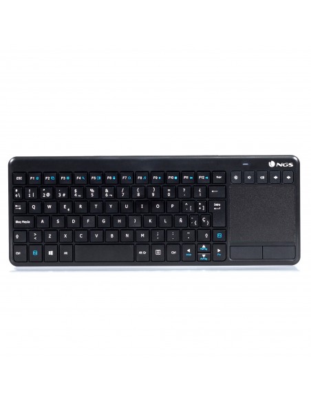 NGS TV Warrior teclado RF inalámbrico QWERTY Negro
