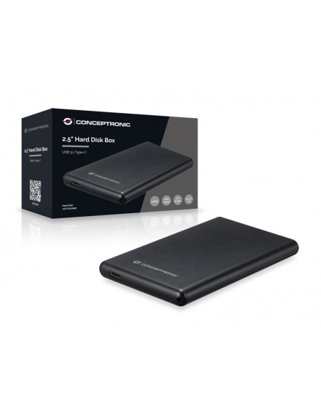 Conceptronic HDE02B caja para disco duro externo Caja de disco duro (HDD) Negro 2.5"