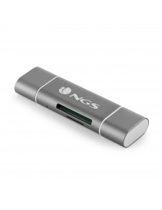 NGS ALLYREADER lector de tarjeta USB Micro-USB Gris, Blanco 2