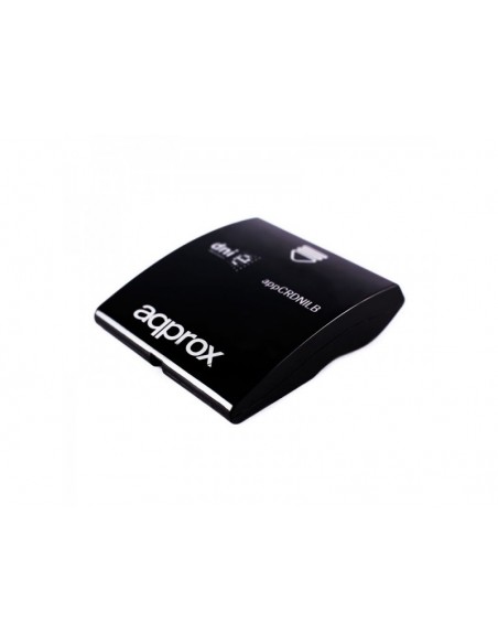 Approx appCRDNILxV2 lector de tarjeta inteligente Interior USB USB 2.0 Negro