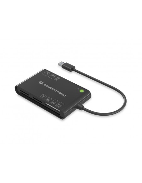 Conceptronic BIAN01B lector de tarjeta inteligente Interior USB 3.2 Gen 1 (3.1 Gen 1) Negro
