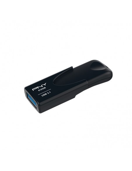 PNY Attache 4 unidad flash USB 512 GB USB tipo A 3.2 Gen 1 (3.1 Gen 1) Negro