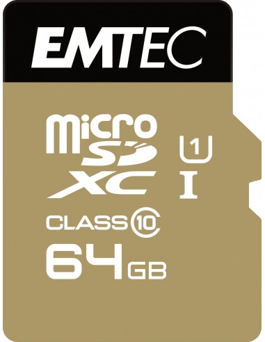 Emtec microSD Class10 Gold+ 64GB MicroSDXC Clase 10