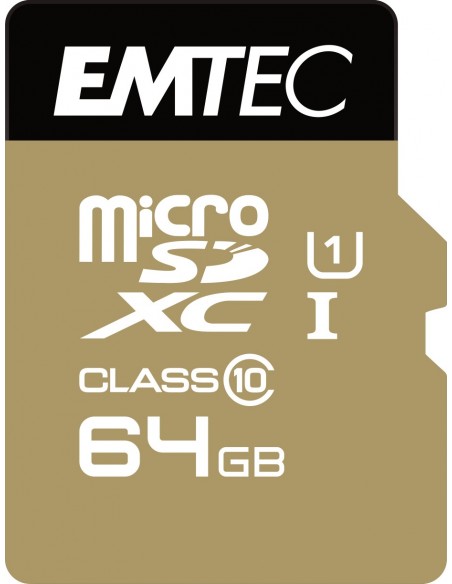 Emtec microSD Class10 Gold+ 64GB MicroSDXC Clase 10