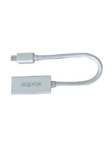 Approx APPC12V2 adaptador de cable de vídeo Mini DisplayPort HDMI Blanco