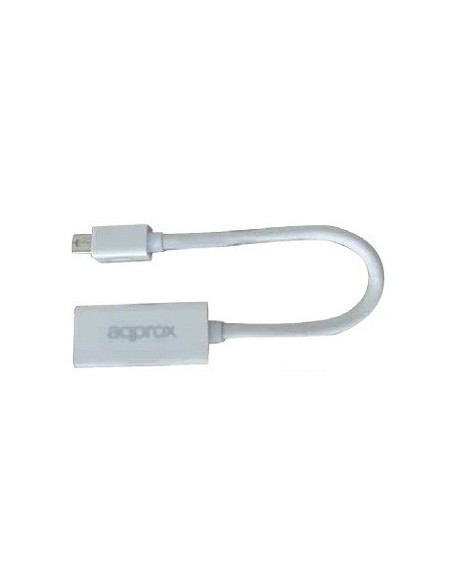Approx APPC12V2 adaptador de cable de vídeo Mini DisplayPort HDMI Blanco