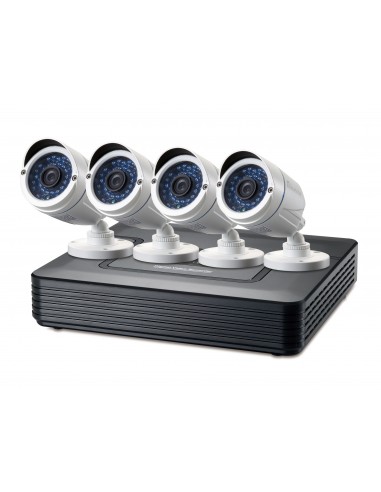 LevelOne DSK-4001 kit de videovigilancia Alámbrico 4 canales