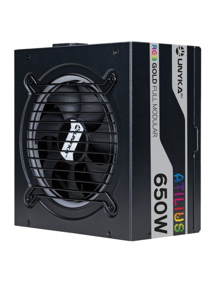 UNYKAch ATX Atilus RGB Black 650W unidad de fuente de alimentación 20+4 pin ATX Negro UNYKAch ATX Atilus RGB Black 650W unidad de fuente de alimentación 20+4 pin ATX Negro