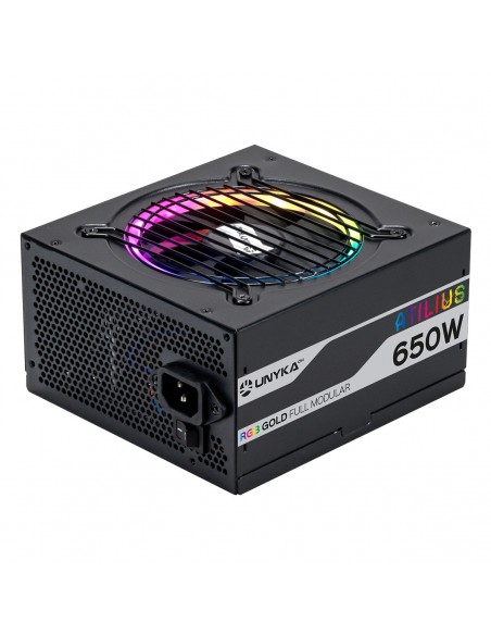 UNYKAch ATX Atilus RGB Black 650W unidad de fuente de alimentación 20+4 pin ATX Negro UNYKAch ATX Atilus RGB Black 650W unidad de fuente de alimentación 20+4 pin ATX Negro