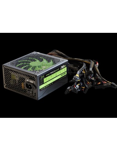 Droxio PS750SXR unidad de fuente de alimentación 750 W 20+4 pin ATX ATX Fruta del bosque, Verde