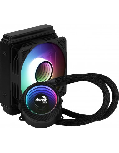 Aerocool MIRAGEL120 Refrigeración Líquida CPU Ventilador 12cm ARGB TDP 200W Negro