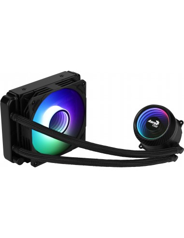 Aerocool MIRAGEL120 Refrigeración Líquida CPU Ventilador 12cm ARGB TDP 200W Negro