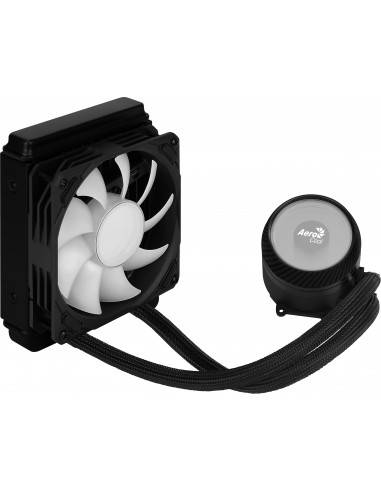 Aerocool MIRAGEL120 Refrigeración Líquida CPU Ventilador 12cm ARGB TDP 200W Negro