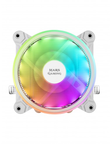 Mars Gaming MCPU220 Disipador CPU TDP 140W Dual ARGB Silencioso PWM Blanco