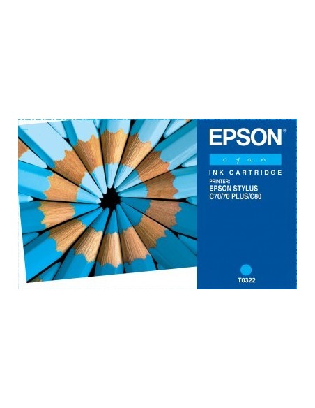Epson Pencils T0322 cartucho de tinta 1 pieza(s) Original Cian