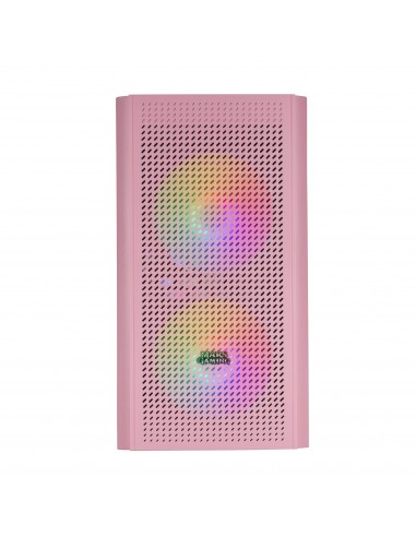 Mars Gaming MC300P Caja PC Micro ATX Cristal Templado 3xVentilador FRGB Rosa