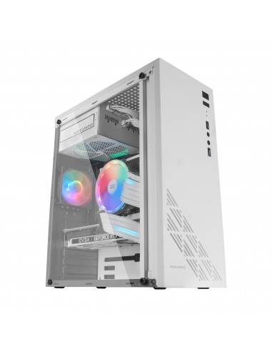 Mars Gaming MC100W Caja PC ATX Ventilador 90mm FRGB Convect-Cool Blanco