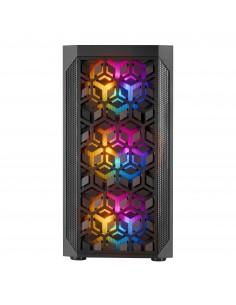 Mars Gaming MCMESH Caja PC Gaming Micro ATX 3x Ventilador FRGB Negro 2