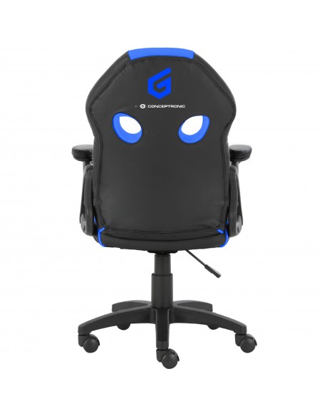Conceptronic EYOTA06B silla para videojuegos Silla para videojuegos de PC Asiento acolchado Negro, Azul