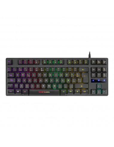 Mars Gaming MKTKLES Teclado Gaming H-Mech Iluminación RGB 8 Efectos Antighosting Idioma Español