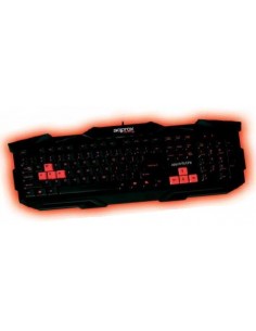 Approx appWRATH teclado USB QWERTY Negro, Rojo