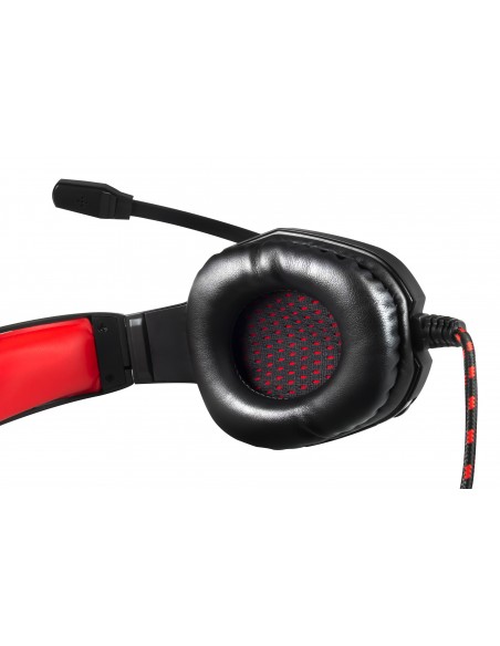 Mars Gaming MH2 auricular y casco Auriculares Alámbrico Diadema Juego Negro, Rojo