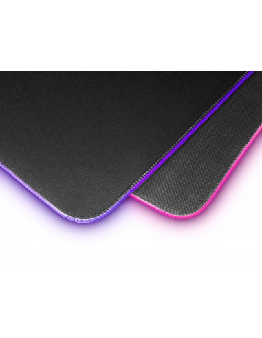 Mars Gaming MMPRGB2 alfombrilla para ratón Alfombrilla de ratón para juegos Negro